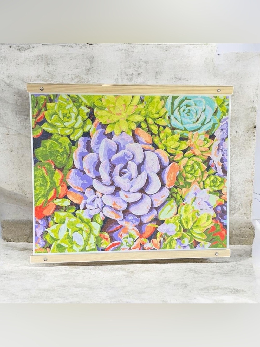 Succulents Painting Wall Decor